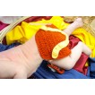 Yellow Red CowBoy Sweater Photo Prop Crochet Newborn Baby Costome C309